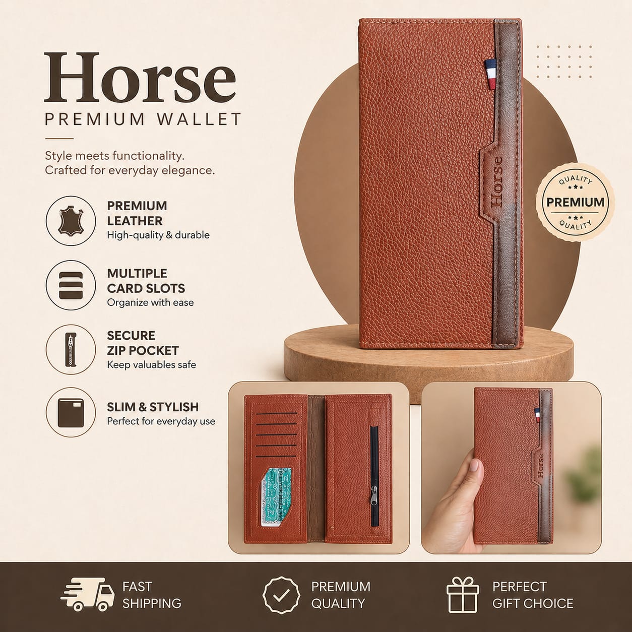 Horse Premium  Wallet
