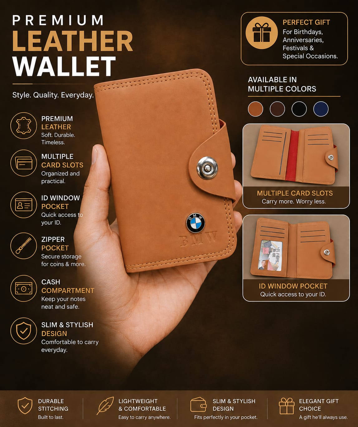 BMW leather wallet